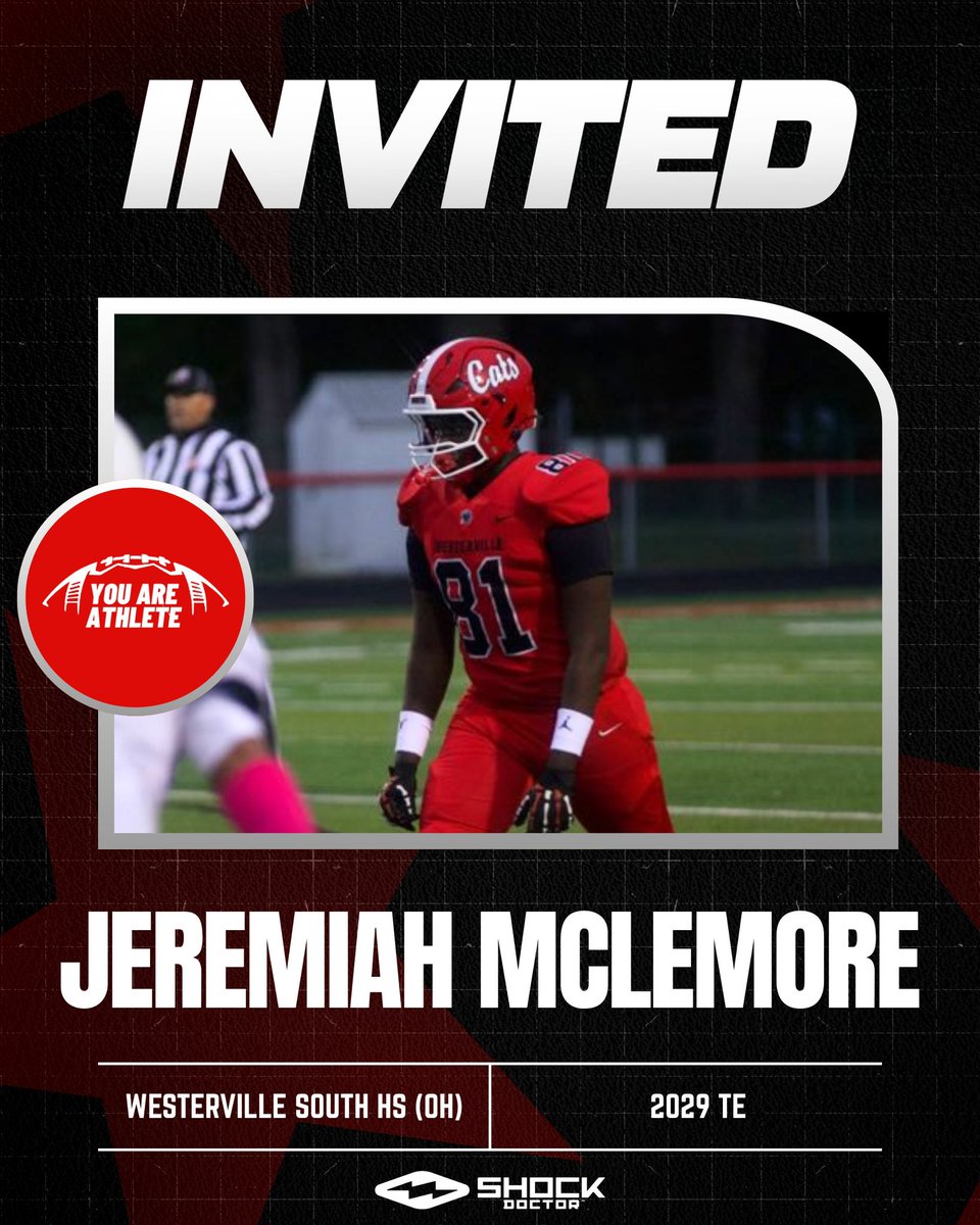 itsJeremiah___'s tweet photo. Thank you @youareathlete @ShockDoctor @RoadToHouston for the invite to the YAA national camp where I will be competing against other top athletes in my class, state and position @ericcalland @MikeBazzoli @TheOhio7 @PrepRedzoneOH @OhiosElite1 https://t.co/3PPYeyLVxd
