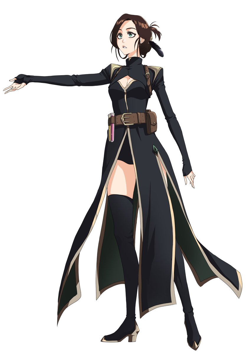 Liz reminded me i never posted the ACTUAL BBS Magic Society Morri design lol (Not DnD-verse)
(can you tell i like that kinda top on her sksksks)
[Askin's design has a phoenix feather, Morri's has a crow's feather]
#bleachoc #BLEACH