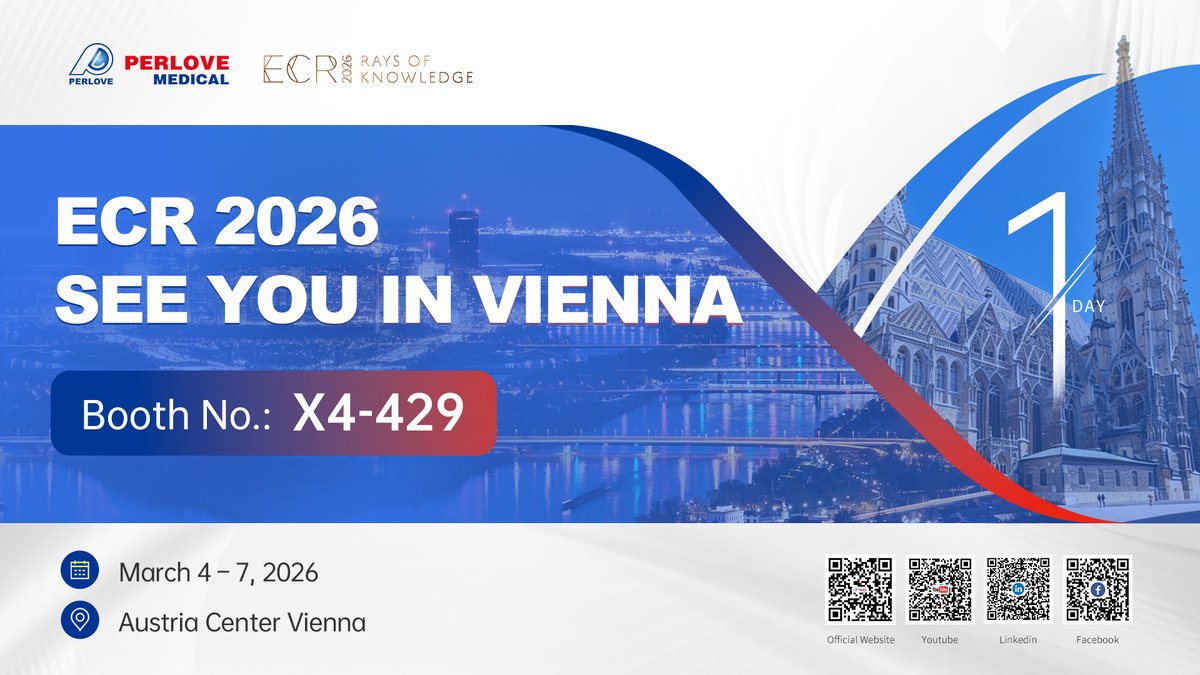 PerloveMedical's tweet photo. 1 Day to Go | ECR 2026
We are ready.

Visit PERLOVE MEDICAL at Booth X4-429 during #ECR2026 and explore our latest imaging solutions.

📅 March 4–7, 2026
📍 Austria Center Vienna

See you in Vienna.
#PerloveMedical #MedicalDevices #Radiology https://t.co/KXEnQQn5Tl