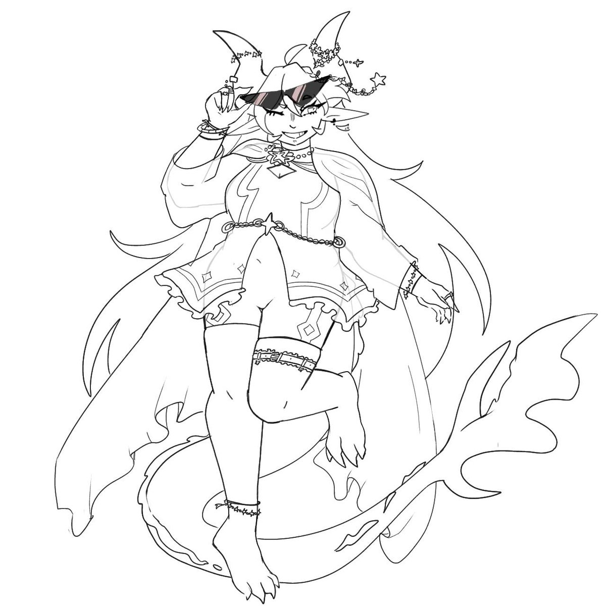 hola twitter! vengo a postear este boceto d lo que he estado cocinando !! kira veraniega!! espero que les guste! ★