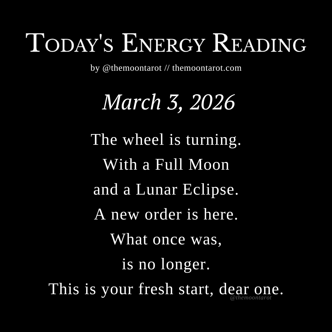 themoontarot_'s tweet photo. Today’s Energy Reading: March 3, 2026 https://t.co/31VtrEZ9qV