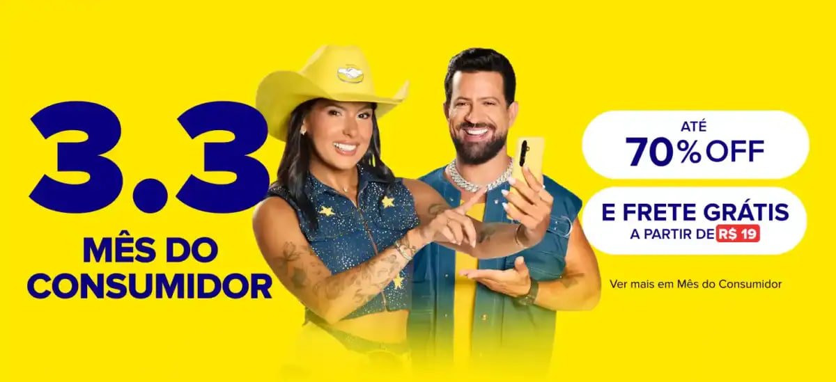 AquelaPromo's tweet photo. 💛 COMEÇOU O 3.3 DO MELI! CORRE!

Confira e aproveite as ofertas, mas CORRE porque os cupons esgotam MUITO rápido!

📚 Ofertas em LIVROS
↪️ https://t.co/Nxj1S7VbPw 

🔥 TODAS as ofertas
↪️ https://t.co/Z0eICsXNf4 

⚡️ Até 35% OFF em Tecnologia
↪️ https://t.co/gjU4uYTmlK 

🔌 Até 70% OFF em Eletroportáteis
↪️ https://t.co/OzWNdNdF2a 

📺 Até 35% OFF em TVs e Áudio
↪️ https://t.co/mc9wOqbnJ7 

🍳 Até 35% OFF em Eletrodomésticos
↪️ https://t.co/musWBpJg8E 

🏠 Até 60% OFF em Achadinhos para casa
↪️ https://t.co/oxIhEsIDec 

🏀 Até 70% OFF em Esportes & Saúde
↪️ https://t.co/w8Qw4KknKD 

👚 Até 70% OFF em Moda
↪️ https://t.co/xK4PNpBP4w 

🌷 Até 60% OFF em Beleza
↪️ https://t.co/xa7C0AYTht 

🎲 Até 70% OFF em Entretenimento
↪️ https://t.co/RcnYX1Ct7r 

🛒 Até 50% OFF em Supermercado
↪️ https://t.co/G5Gv1XdP90 

⚡️ POR TEMPO LIMITADO!