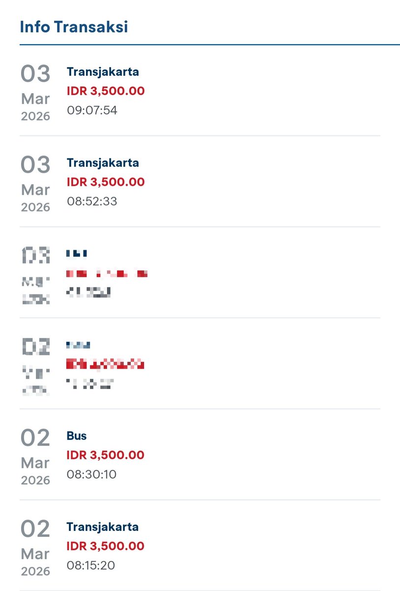 whoowever's tweet photo. Udah 2 kali kepotong 2x gara gara tap in di halte brt (halte setiabudi) tap out di bis non brt (6h)  gimana ini solusinya @PT_Transjakarta https://t.co/ng5ijHRnBW