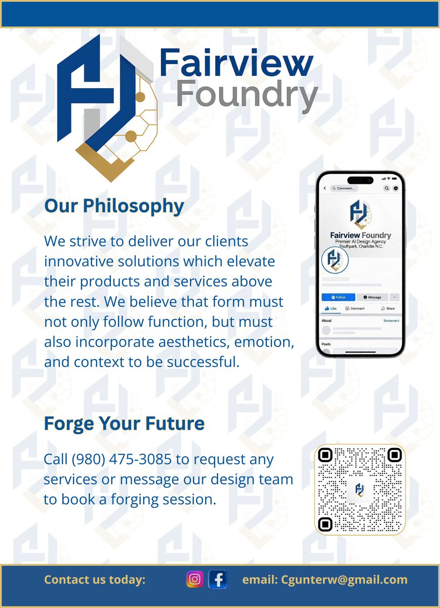 cgw28fc9's tweet photo. Fairview Foundry front &amp; back 5" x 7" March promo: https://t.co/CPM2iARE9y