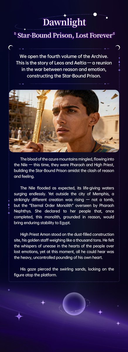 Coslight202601's tweet photo. 📖Dawnlight · “Star-Bound Prison, Lost Forever”｜ Eternal Monolith
We open the fourth volume of the Archive. 
When “absolute rational order” conflicts fundamentally with “human warmth and emotion,” which side do you believe the foundation of civilization should lean toward? https://t.co/htIxYcMdx0