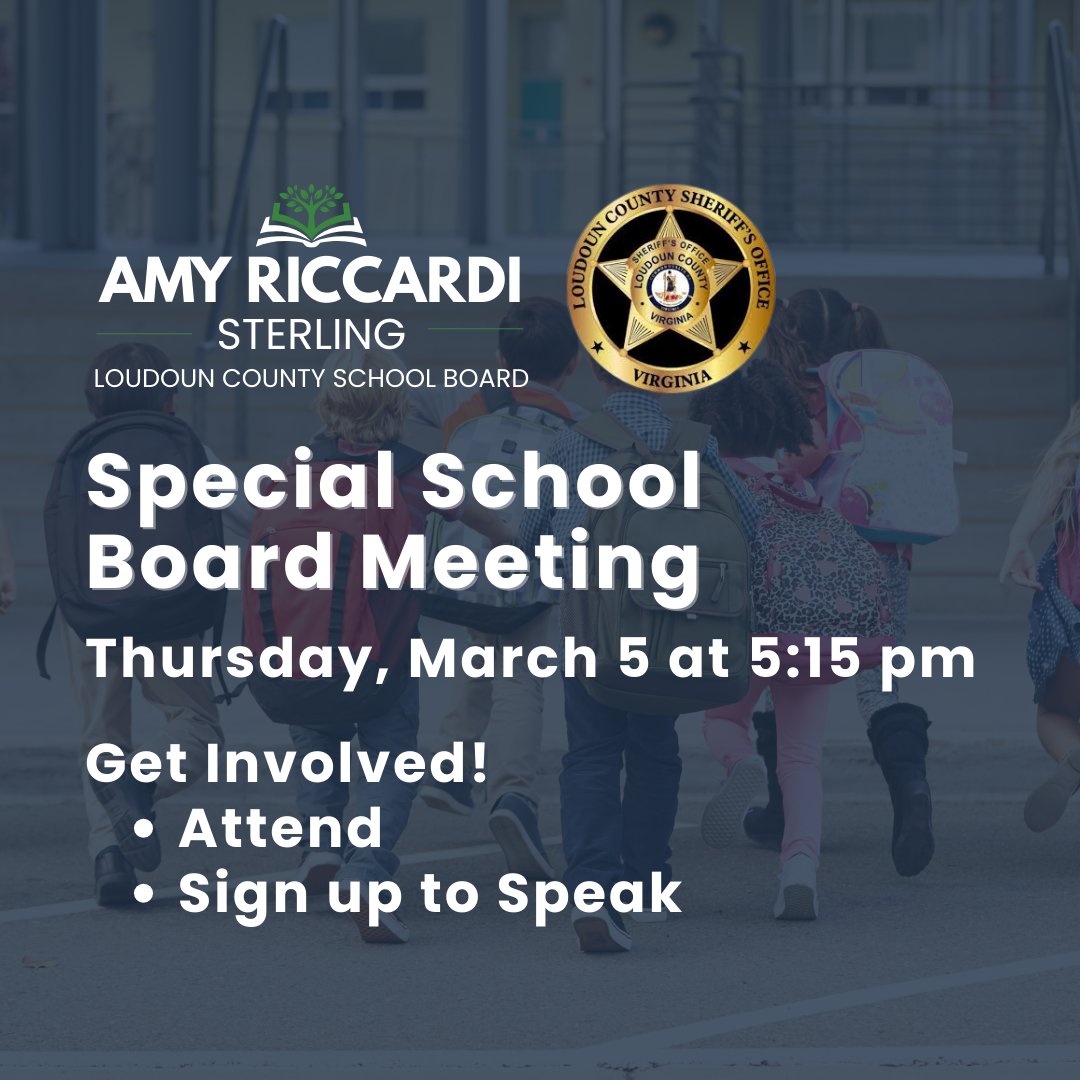 Important LCPS school board meeting this Thursday! Details below ⬇️