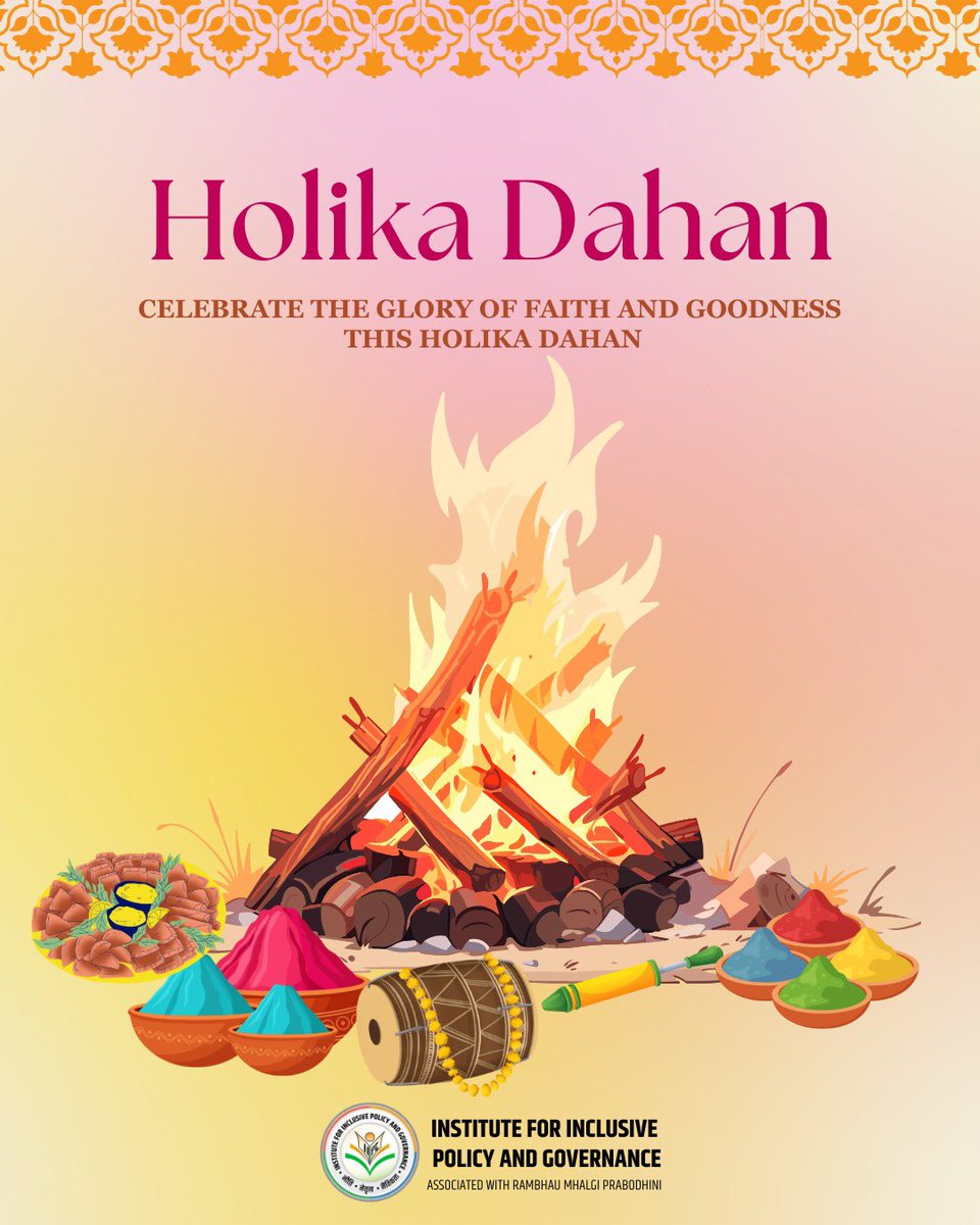 IIPG_RMP's tweet photo. “On the auspicious occasion of Holika Dahan, may the spirit of righteousness, faith, and integrity guide us toward collective progress and harmony.”
#iipg #rmp #holi https://t.co/JBH70bBQ4j