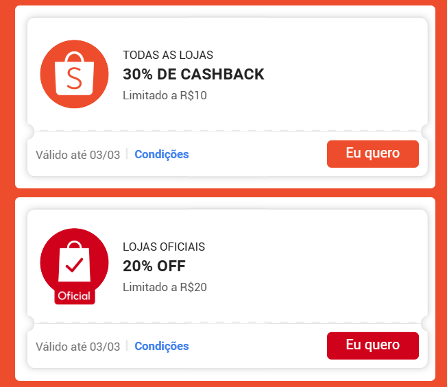 shrekbooksbr's tweet photo. ✨ NOVOS CUPOM SHOPEE #shopee33
➡️ 30% de Cashback limitado a R$ 10
➡️ 20% OFF limitado a R$ 20
🔗 RESGATE AQUI: https://t.co/VOf7jvGw6d https://t.co/8Seg9o6344