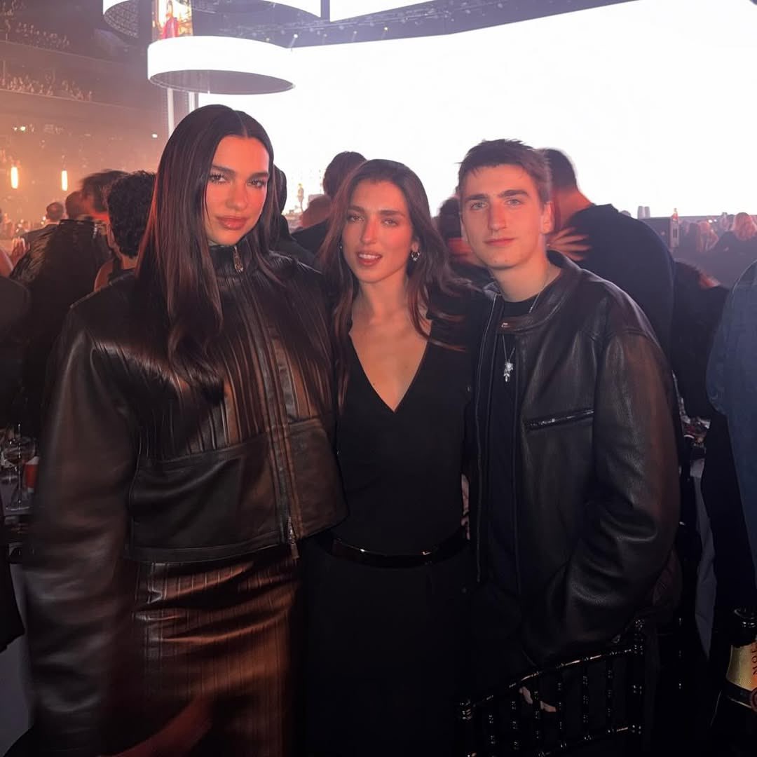 Dua Lipa with Rina and Gjin via anesalipa!