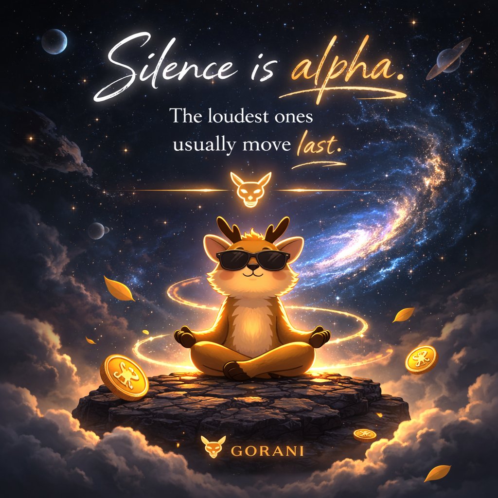 Gorani_Official's tweet photo. Silence is alpha.

If it's screaming,
it's probably late. 🦌
#GORANI #MemeCoin #Web3 https://t.co/x1MnNYgHkz