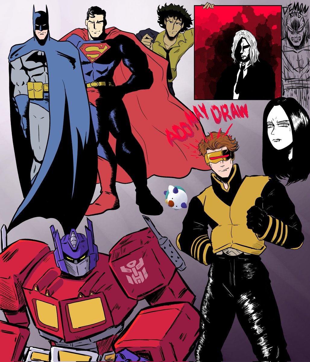 AdoMayDraw's tweet photo. Buncha Friends

#Batman #Superman #Transformers #Xmen https://t.co/AtFn7cdq2Z