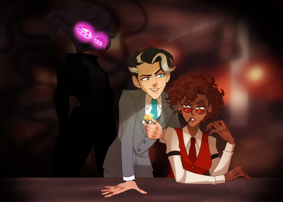 5: Jealousy/Protective

even more behind today i am so tired but i had a VISION okay

Nell's gonna getcha

i always did vincent with brown/blue heterochromia so i'm still doing it

Nelly &amp; Alaine -> <a href="/psychicpains/">DeeperVisions🔞💕</a> 

#SapphicRDWeek #RadioDust #RadioSilence