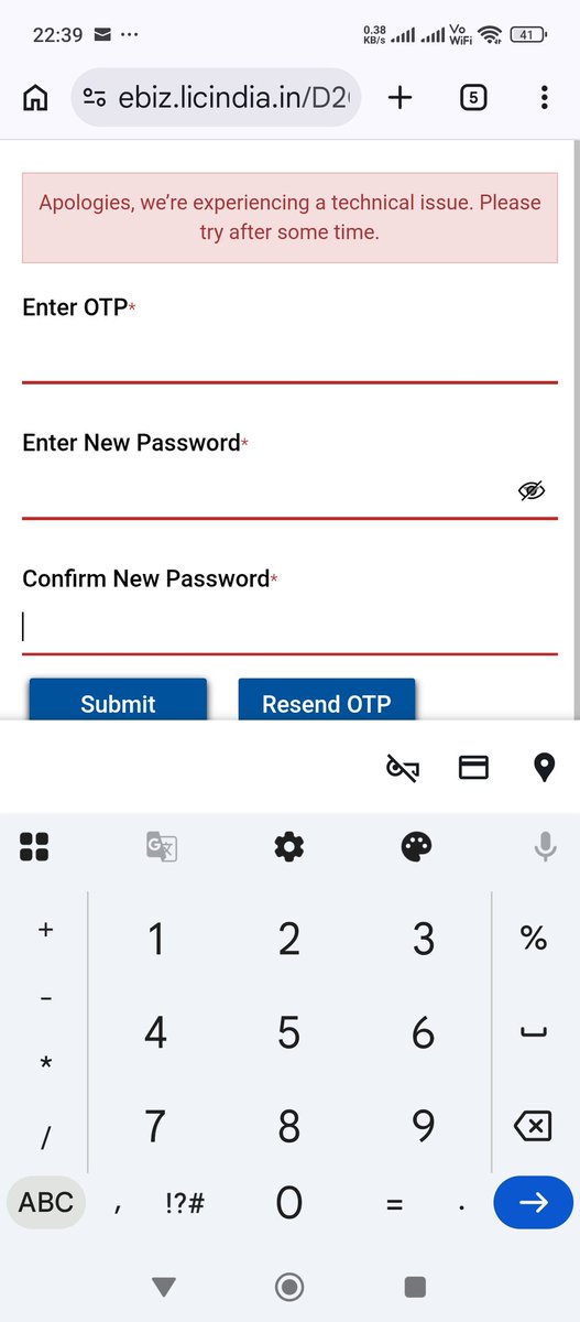 chandseu's tweet photo. @LICIndiaForever  I think you need to work hard to avoid customer inconvenience when we are trying to reset the password. Instead of having a confusing UI with a lot of advertisements on the webpage, try to fix the technical issues here . I have tried not less than 10 times . https://t.co/QjO1FHgeWe