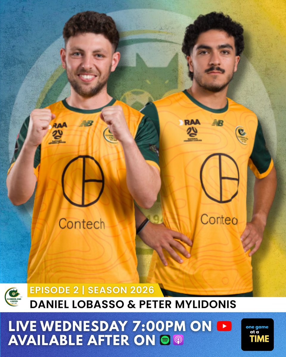 This week on the show, we have Daniel Lobasso and Peter Mylidonis from Cumberland United! We will also talk about the weekends past matches and the weekend ahead including Round One of the WNPL!
Don't miss it, 7:00pm Wednesday!