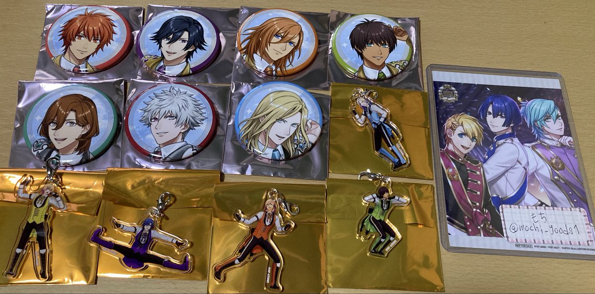 mochi_goods1's tweet photo. うたプリ　ASSHC 交換

譲：音也、那月、トキヤ、レン、セシル、嶺二、蘭丸、カミュ、瑛一、ナギ、瑛二、大和(画像参照)

求：缶バッジ　真斗、翔
リング　翔＞真斗
チャーム　真斗＞翔
特典　真斗、綺羅1

まとめて優先、特典はまとめてのみ。固定必読。お気軽にお声掛けください。 https://t.co/AZCTPTSeve