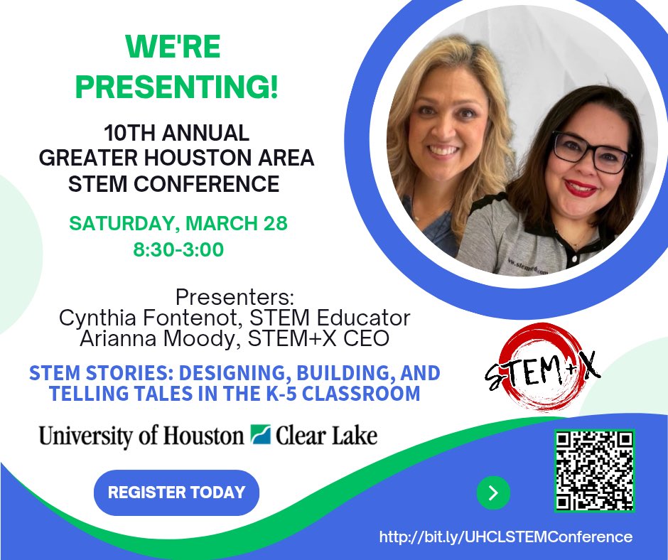 STEM_Xllc's tweet photo. Calling all Houston area school districts and campuses: We will be presenting at the #UHCLSTEM26 conference. 

Come see us! https://t.co/0dnWmUchhg