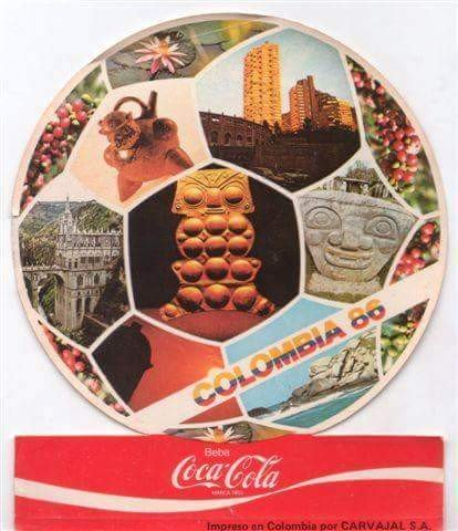 Afiche promocional del Mundial de fútbol FIFA Colombia 86. #HistoriaDeColombia