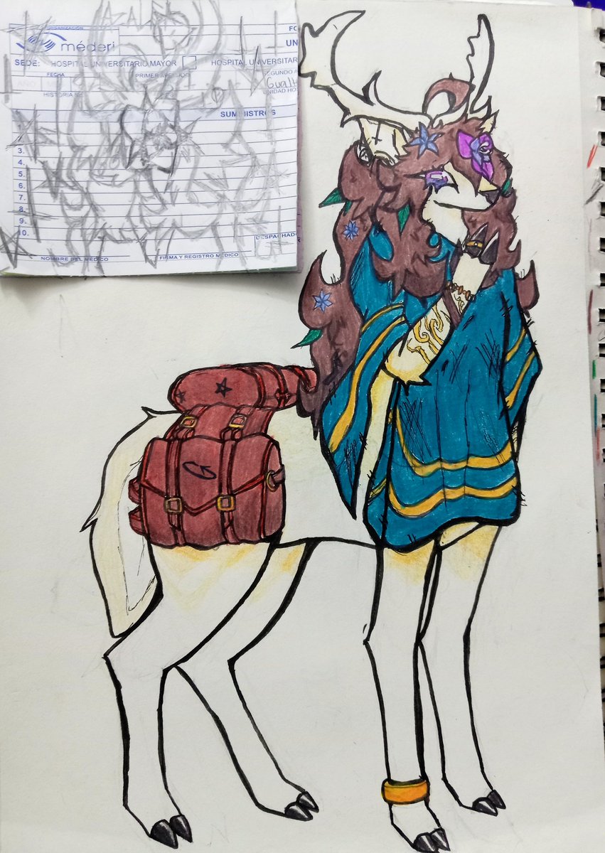 fantasyridge792's tweet photo. D&amp;D thingy 

#furryart #cervitaur #taur #DnD https://t.co/aRTV3xdUWr