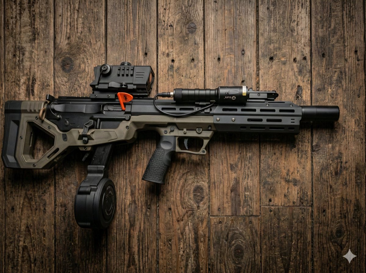 SRUGBB's tweet image. 45 ACP meets bullpup balance.
Shorter overall length 
Enhanced maneuverability without sacrificing authority.
The #SARB15 transforms your AR into a compact powerhouse built for those who demand control and stopping power in one refined platform.

#AR15Build #45ACP  #SRU
