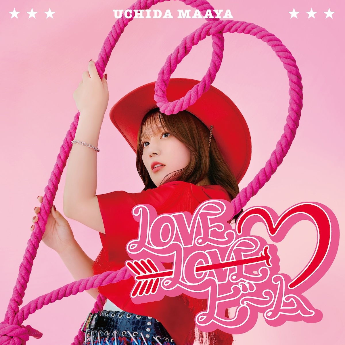 MaayaUchida's tweet photo. 【New Release💿】

#内田真礼 18th Single
「LOVE LOVE ビーム」本日発売🎉
https://t.co/TW4walUAaw

只今よりカップリング「Astrogator」も配信開始🎧
https://t.co/VocTA8Irf4

たくさん聴いてくださいね💕
#LOVELOVEビーム https://t.co/YLmIzrFRAr