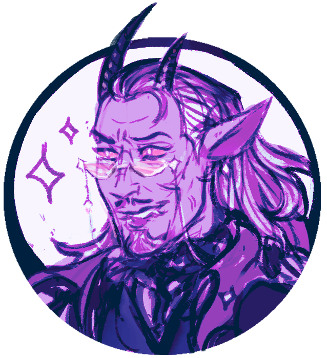 felfisk's tweet photo. had a oneshot w my CoS party for my bday set 10 years post-campaign sooo i whipped up some new icons for the wandering senate >:vc

first up-- my sorcerer, coincidence! now a certified silver fox at 56 who's busy running theatres all over faerun via wish conjured simulacra https://t.co/SaBWdYdK3b