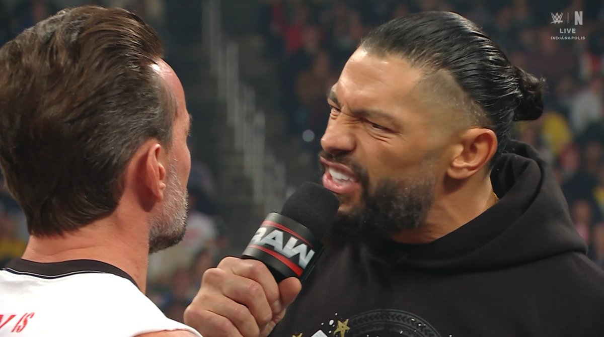 Roman to Punk:

After I beat you at WrestleMania, we're gonna put you on a John Cena retirement tour and milk you for all the money we can. Then we'll send you to NXT so you can help the next generation, then I'll smash all of them too.