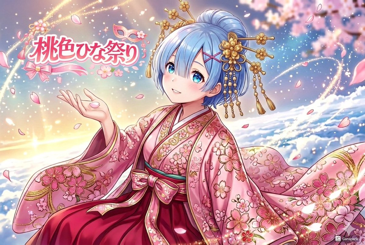 フィギアひな壇🎎 #ひな祭り2026 #桃の節句 🎎🍑🍶🏮 SFW illustration