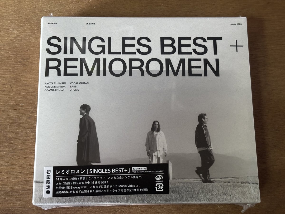 レミオロメン、14年ぶり再開でベストアルバム「SINGLES BEST+」リリース