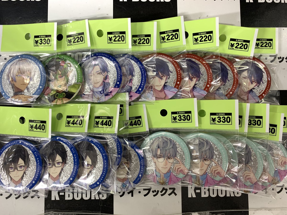 入荷情報】 🌈🕒にじさんじ🌈🕒 8th Anniversary 缶バッジ✨ 交換が