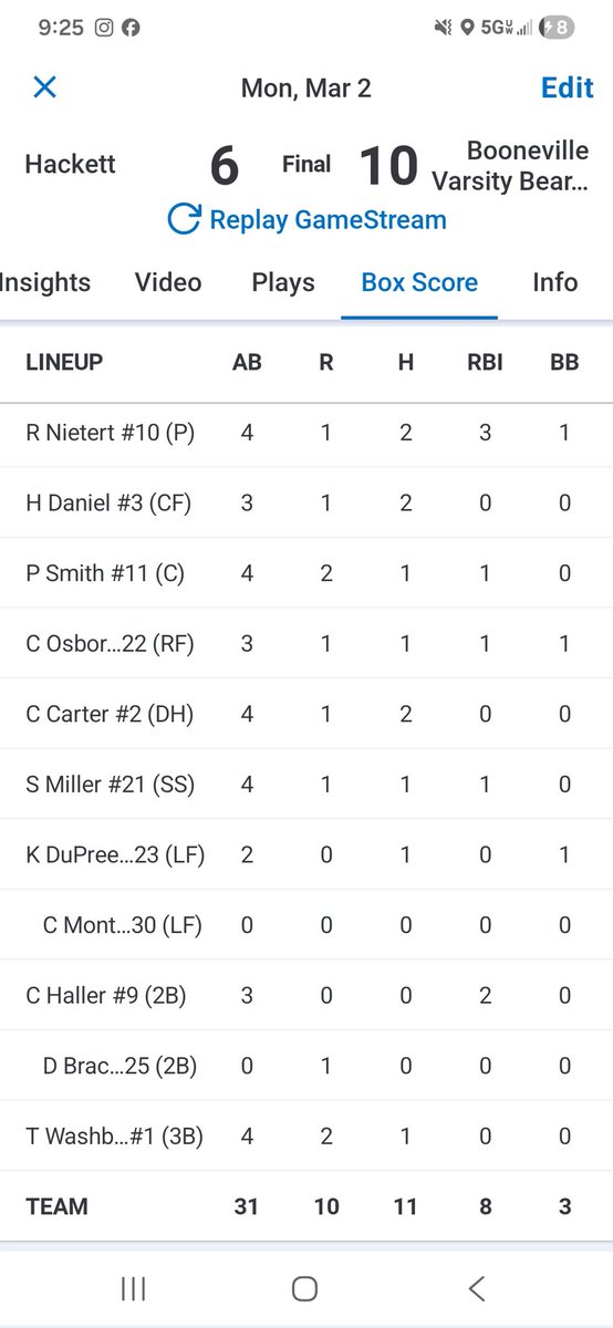 Booneville Bearcat Baseball tweet media
