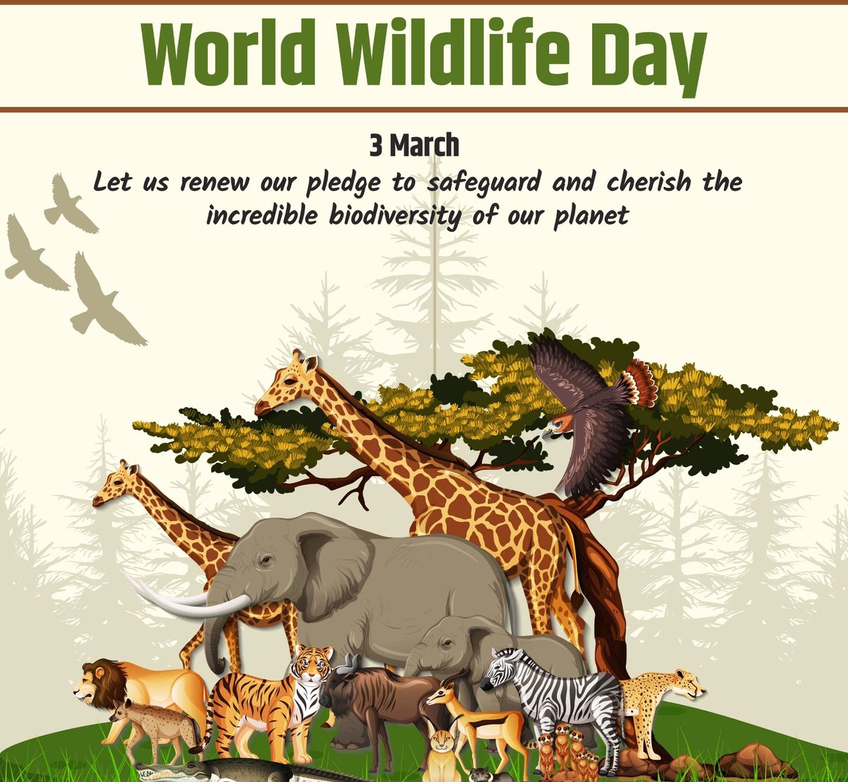 Best wishes to all of you on World Wildlife Day. On World Wildlife Day, let us all take a pledge to conserve wildlife for the welfare of humans and nature.
#WorldWildlifeDay #worldwild