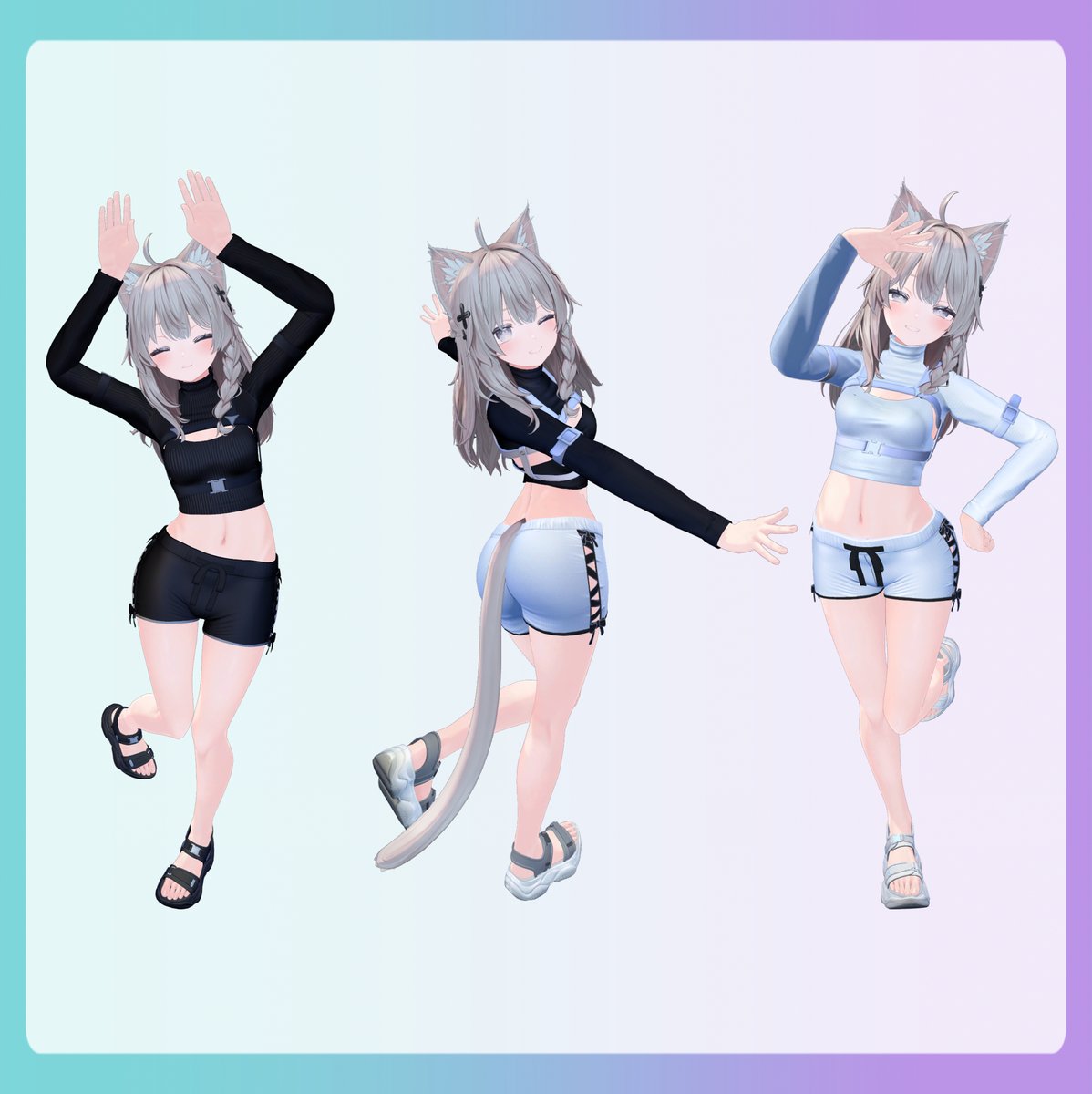 WonderLandAx's tweet photo. New cropped top available!✨
NYX Outfit.

Compatible with 9 avatars
Modern, minimalist, and slightly bold style 🖤

🎀 Available on Booth 👇
🔗 https://t.co/6dabIrLRKK

#VRChat #BoothPM #VRCavatar #NYX https://t.co/dd5dSy3c9w