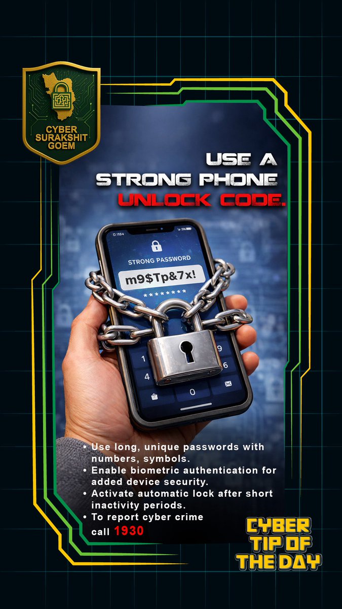 SPCyberGoa's tweet photo. Don’t make it easy - make it secure. https://t.co/8M68GIeHxk