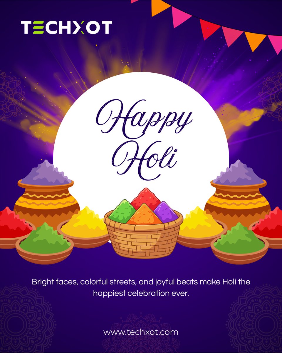 Bright faces, colorful streets, and joyful beats make Holi the happiest celebration ever.

Wishing everyone happiness, positivity, and renewed energy for the year ahead.

Happy Holi! 

#HappyHoli #FestivalOfColors #Holi2026 #FestiveGreetings #Techxot #Nashik