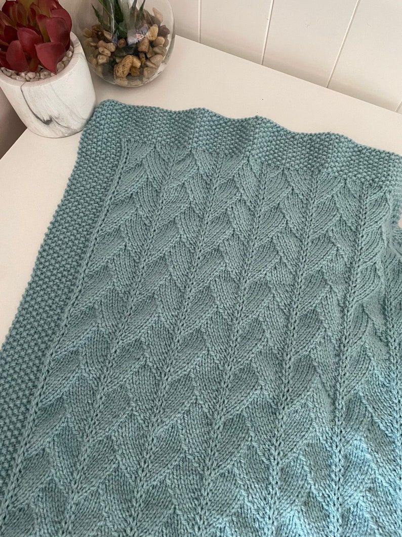 knithacker's tweet image. Soft, Dreamy &amp;amp; Perfect for a New Baby - You'll Adore Mother of Purl's 'Aloe Leaves' Blanket Pattern: 👉 tidd.ly/4um7srR #knitting #heirloom #etsy #affiliate #giftideas #handmade