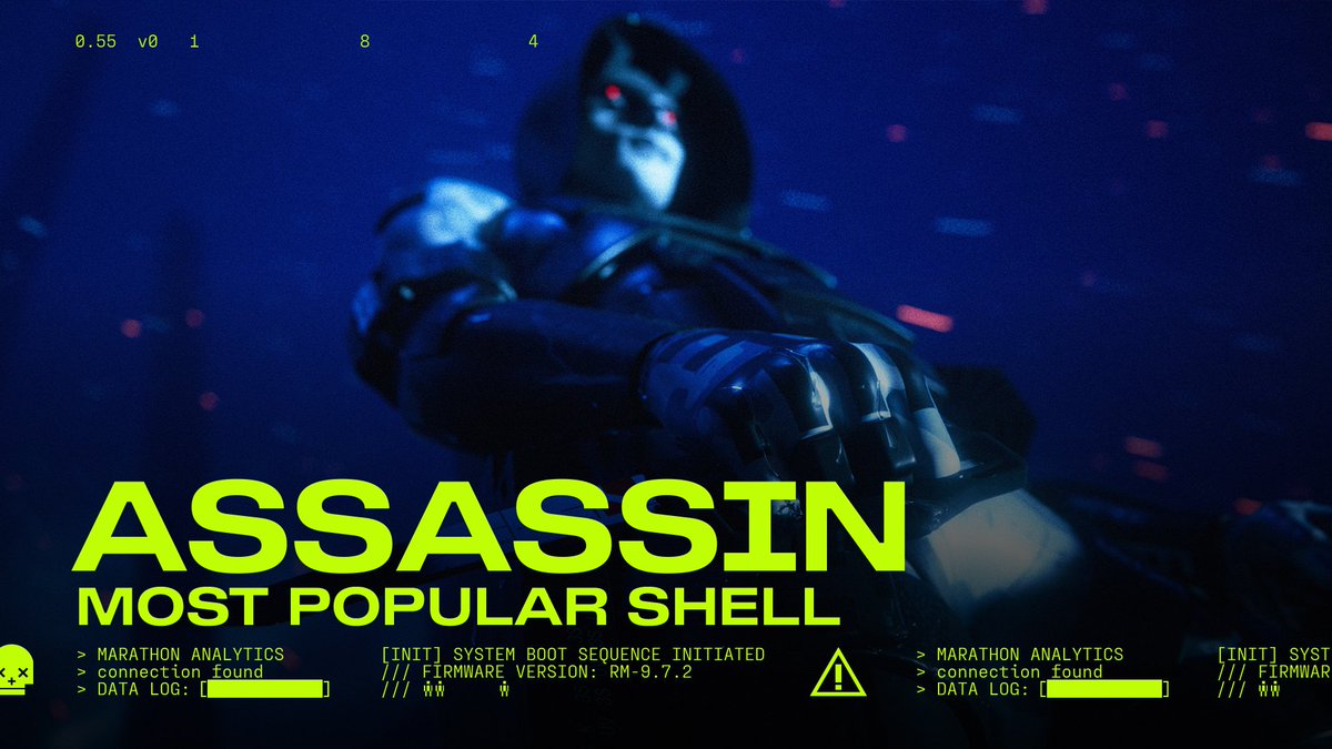 TauCetiGG's tweet photo. ‼️Assassin was the most popular Runner Shell during the Marathon Server Slam. https://t.co/LFBwL0JoWJ