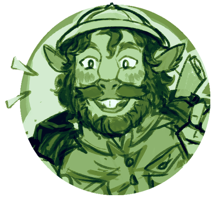 felfisk's tweet photo. next up- druid bristlebean &amp; monk andromeda!

Bristlebean's hardly aged a day &amp; has returned to his work as a professor of biology in Silverymoon. 

Andromeda, in contrast, returned home to Elturel to find it'd been dragged to the fiery pits of Hell! so she's been busy with that https://t.co/TtsGw3lGiH