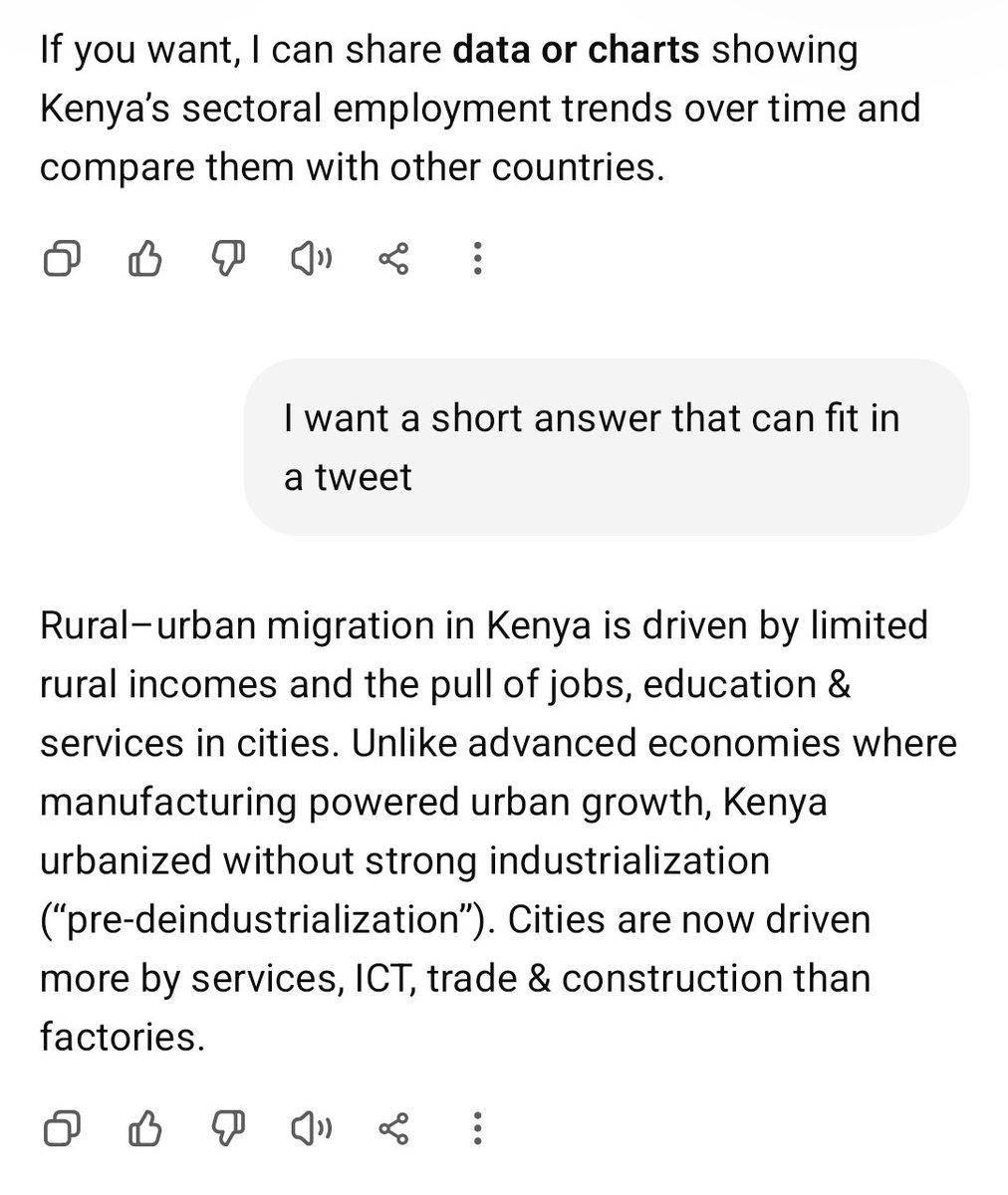 CleoKimanga's tweet photo. @J_BrianKiplimo @DavidNdii Is it that you don't know about #ChatGPT (or the more than a million other AI tools) or you are just too lazy or you wanted an answer validated by Dr. Ndii?

It is 2026 ndugu. https://t.co/Y5CMDn1xNd