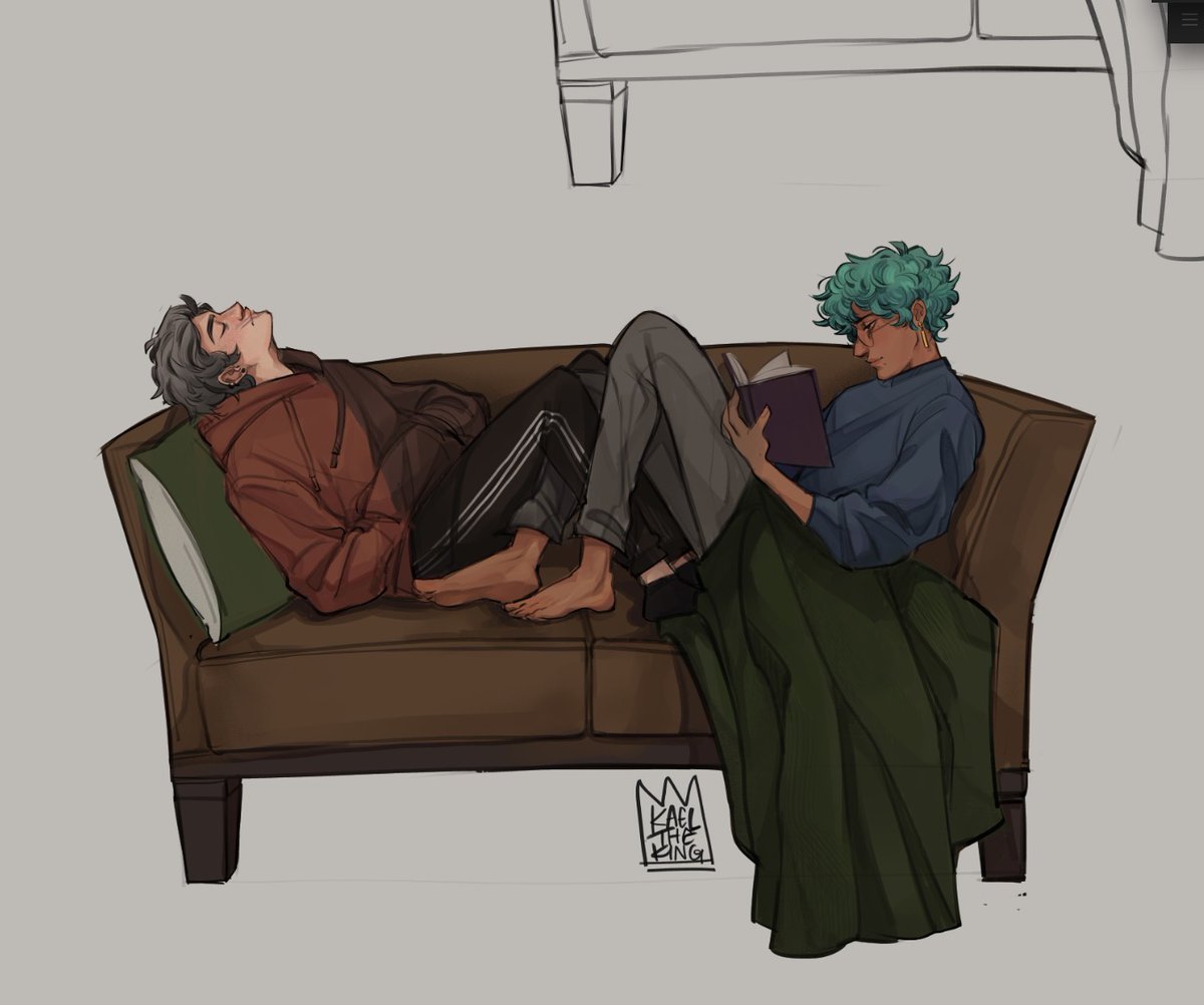 KTK_Arts's tweet photo. Grimm and Tarot get on like 2 cats who've come to a reluctant truce, somedays its good..somedays someone is walking away with a broken nose...this is one of those good moments. But seriously if you suddenly had someone up in your head 24/7 I think there would be a Problem.. https://t.co/Dl3ao3fwFP