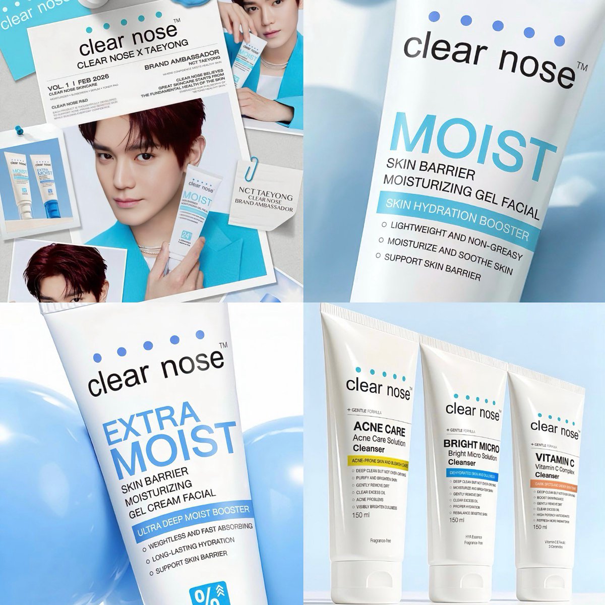 🪼⋆｡𖦹° แจกmoisturizerและโฟมล้างหน้า 5 รางวัล! (เลือกสูตรได้)

อัดฉีดให้ทยงพือและชาวเส้นทุกคน ต้อนรับการเป็น Brand Ambassador ให้กับแบรนด์สกินแคร์แห่งยุค👀💘

🌹་༘࿐กติกา รีพลายทวีตนี้และติด hashtag (ครบทั้ง 3 แท็ก)
#CLEARNOSExTAEYONG
#ClearnoseAmbassador #TAEYONG
ประกาศผล 31/03