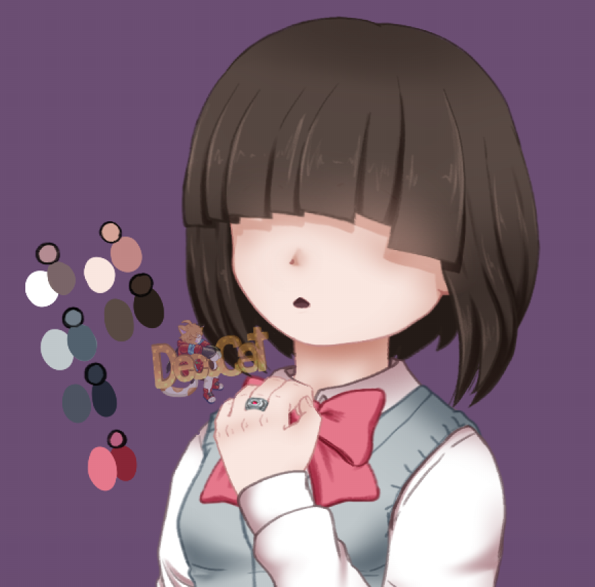 Hi! Here's a small preview of a little drawing of Kuro-san. I hope