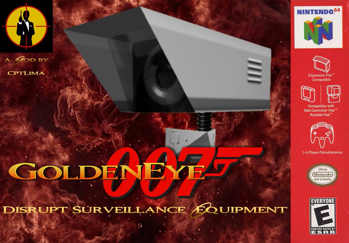Introducing GoldenEye 007: Disrupt Surveillance Equipment - a new full-game mod coming later this March. Look out for the world premiere pre-release YouTube live streams coming up in about two weeks from <a href="/Graslu00/">Graslu00</a> and <a href="/AdzyIn3D/">AdzyIn3D</a>, ahead of the public release this month! #GE007DSE