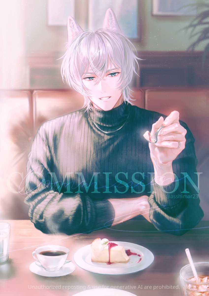 ASSHIMAR23's tweet photo. 🐺🤍🤍
#commission #SKIMA https://t.co/K8wZMBwYoS