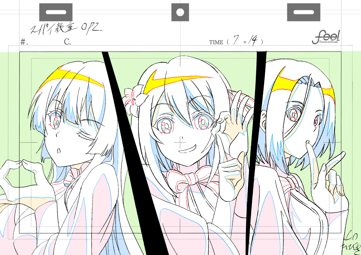 3人構図意外と描いてた('ω`)
#3月になったから3人並んだ画像を貼ろうぜ 