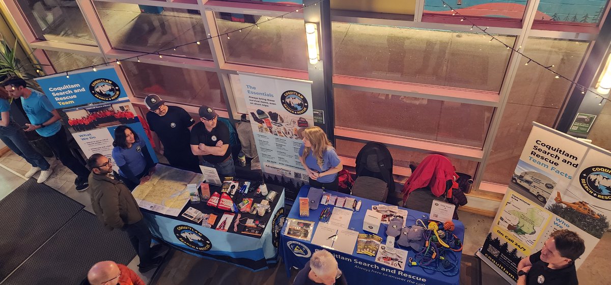 CoquitlamSAR's tweet photo. We were thrilled to support the Vancouver International Mountain Film Festival! ποΈπ₯ It was an incredible opportunity to celebrate mountain culture and help spread vital knowledge for exploring the great outdoors safely and sustainably. π²β¨ #VIMFF #AdventureCalling https://t.co/XDFk6YC43v