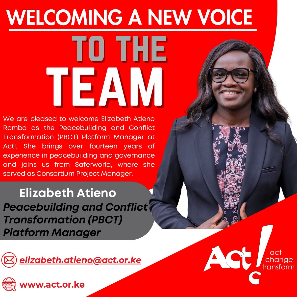 Act Change Transform (Act!) tweet media