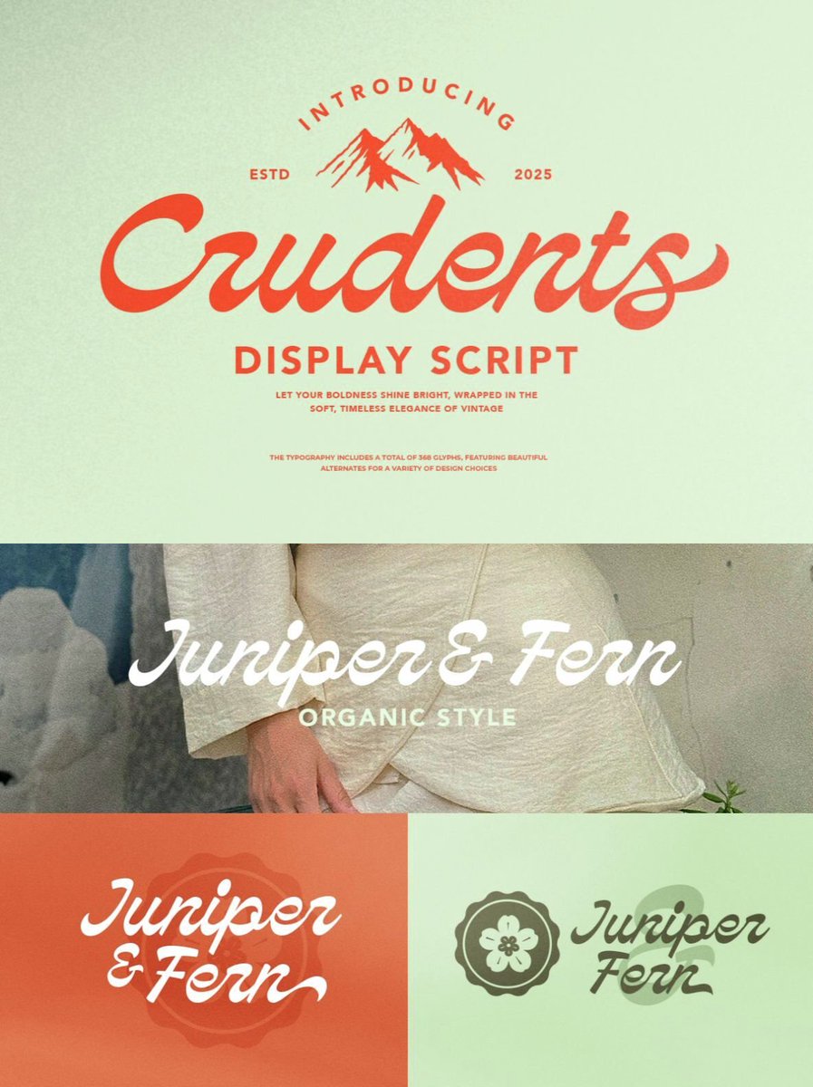 YouWorkForThem's tweet image. Thick Strokes, Fluid Letterforms 💯⭐

Explore Now:
🔗 shorturl.at/yFc37

#CursiveFonts
#ScriptTypography
#DisplayType
#BoldFonts
#youworkforthem
#posterdesign