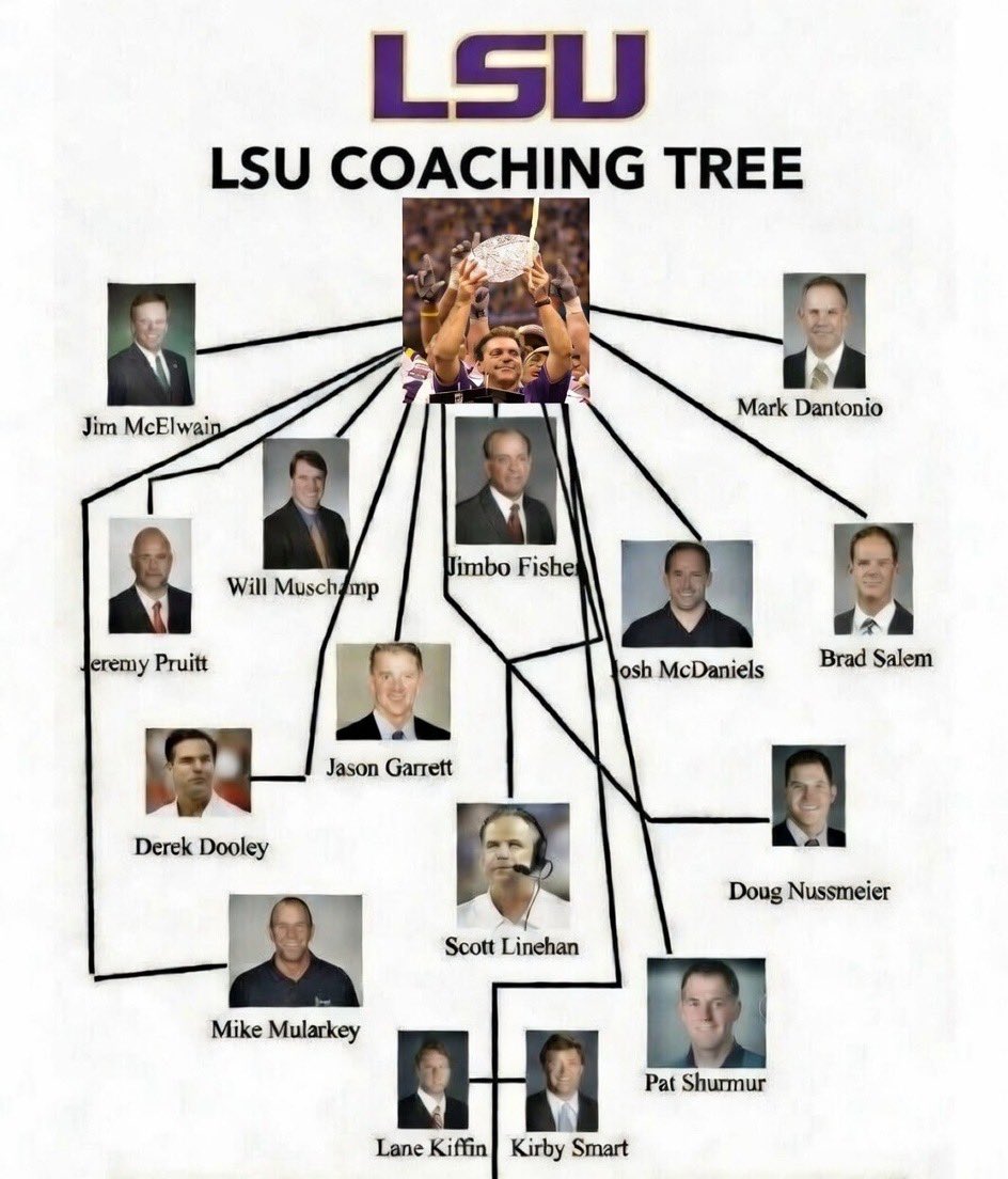 So many football programs owe their success to the LSU coaching tree