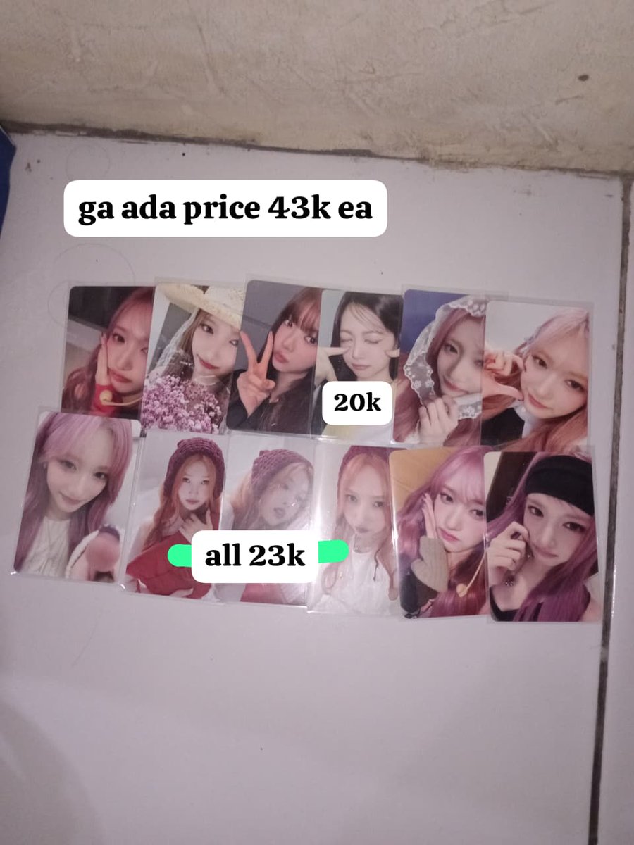ppanghyunseo's tweet photo. wts in rush aab ive lesserafim red velvet
- keep event w/ dp
- price exc pack
- min take 2 pc
- not for sensitive buyer
- dom semarang
t. wts wtb aab ive lesserafim redvelvet pc leeseo joy eunchae ์์ด๋ธ photocard aab ive #ivesell #lesserafimsell #redvelvetsell https://t.co/h0zmJ86kOx