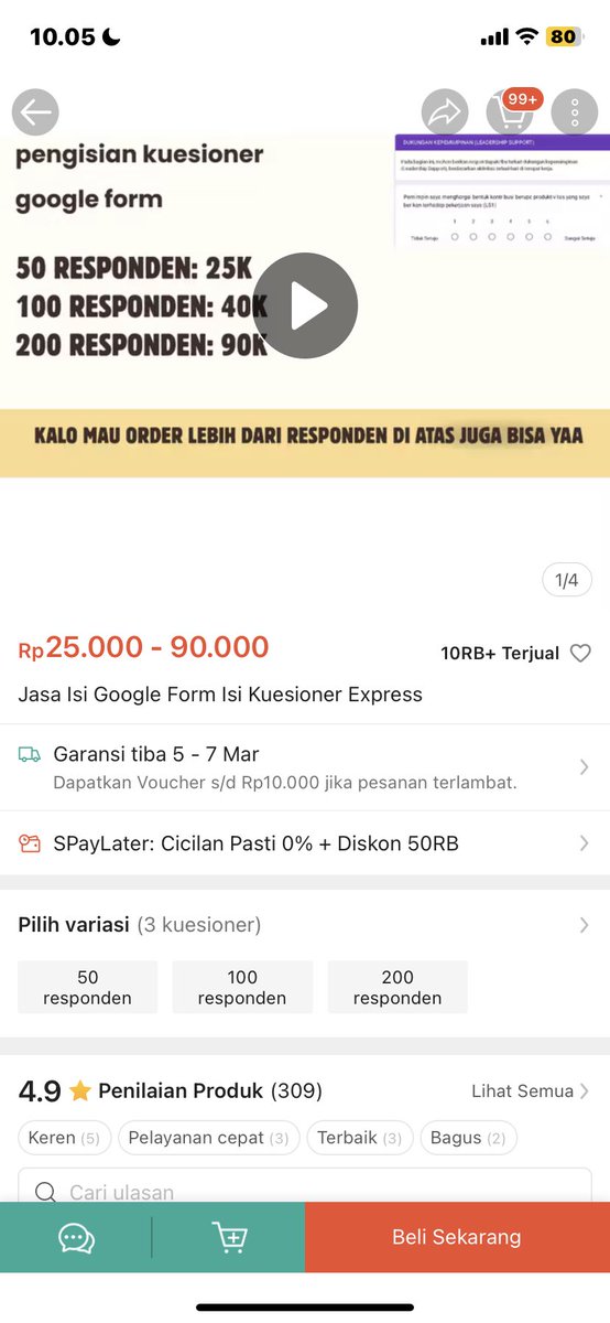 kledocom's tweet photo. spill jualan teraneh yang pernah kalian dapet di toko oren

me: jual responden 🧐 https://t.co/sCL0EBHdey